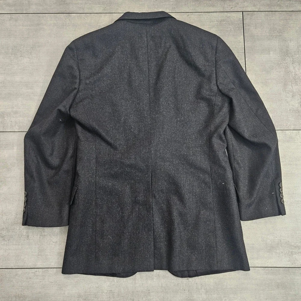 Polo University Club Ralph Lauren Charcoal Grey Virgin Wool Blazer Sport Coat 40